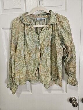Roller Rabbit Cotton Silk Blend Top XS